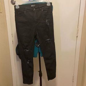 JR’S Jeans “Blue Ag size 9 Black de stressed 5 pocket design